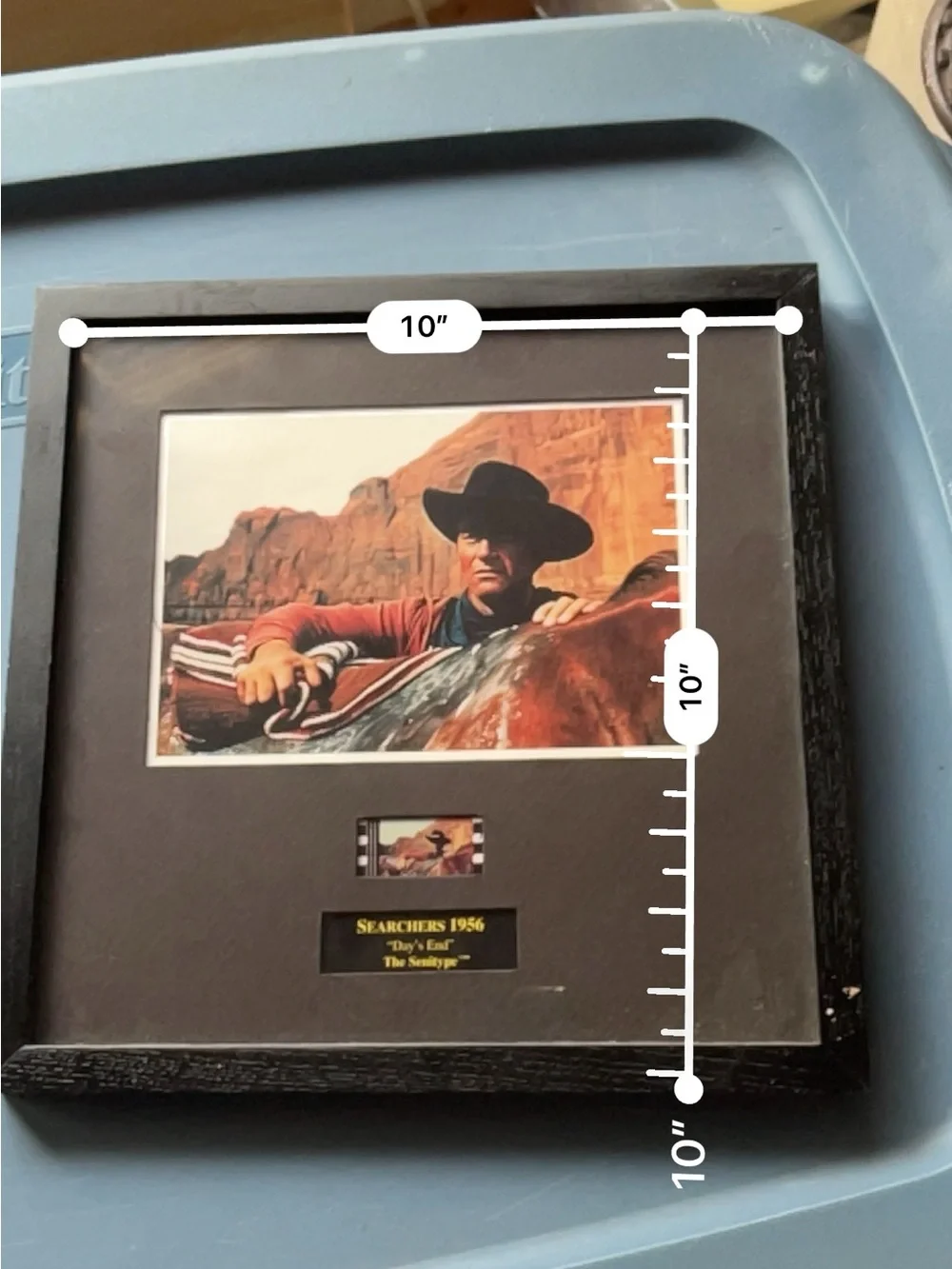 the searchers 1956 day's end senitype movie memorabilia display